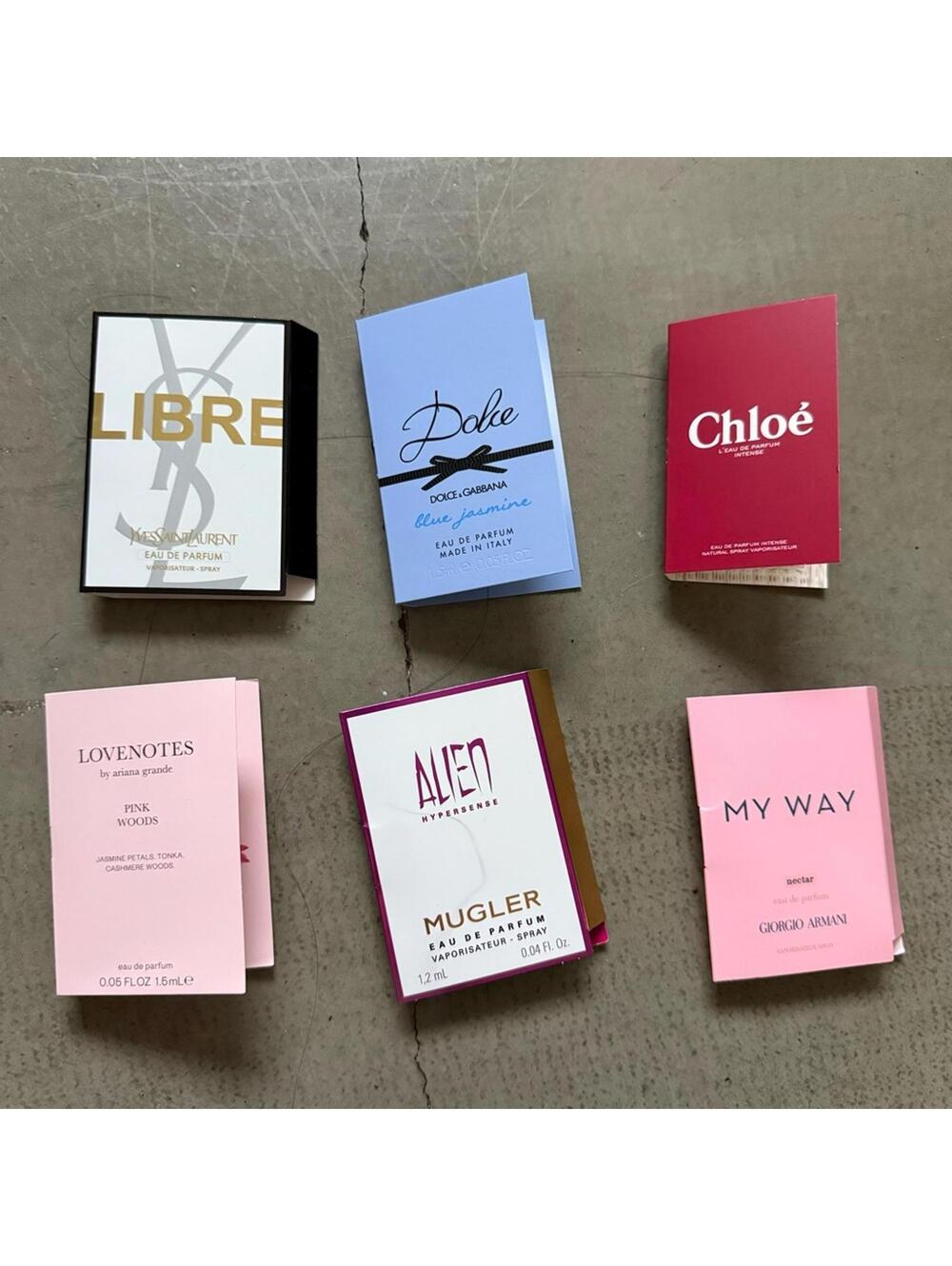 Womenβs fragrances/perfumes in samples / set of 6